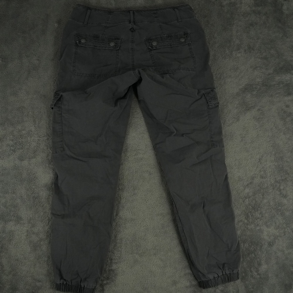 prAna Kadri Pants Womens 8 Gray Organic Cotton Ripstop Hiking Cargo Jogger - Picture 4 of 13